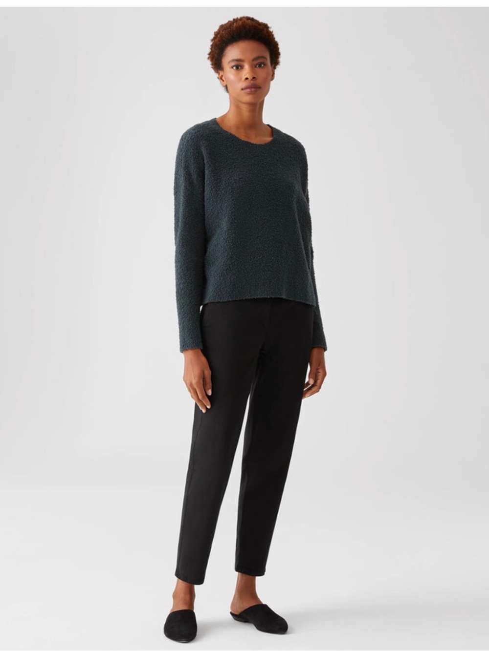 Eileen Fisher organic cotton stretch, twill Chino